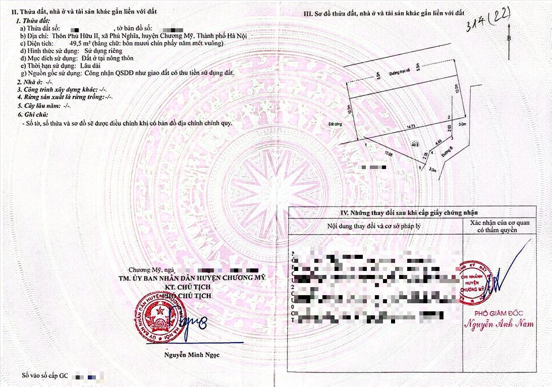 Hình ảnh Bán Thửa Đất 49.5m Tại Phú Nghĩa Mặt Đường Kinh Doanh Gần QL6A Đang Triển Khai Mở Rộng