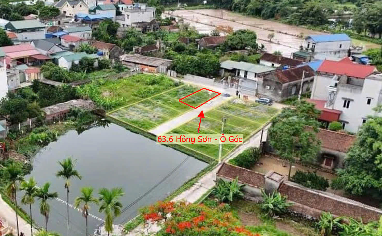 Hình ảnh Bán Lô Góc 2 Mặt Tiền Ô Tô Đỗ Tận Đất Ngay Trung Tâm Xã Hồng Sơn | Đất Phân Lô Hồng Sơn Mỹ Đức