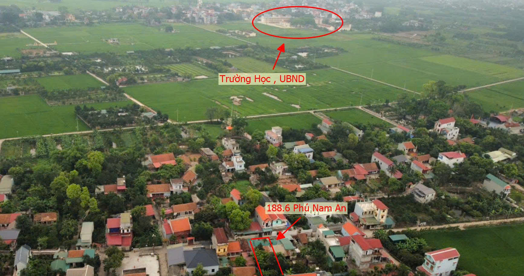 Hình ảnh Bán Thửa Đất 188.6m Tại Xã Phú Nam An Chương Mỹ Đường Thông Ô Tô Giá Chỉ Hơn 2 Tỷ
