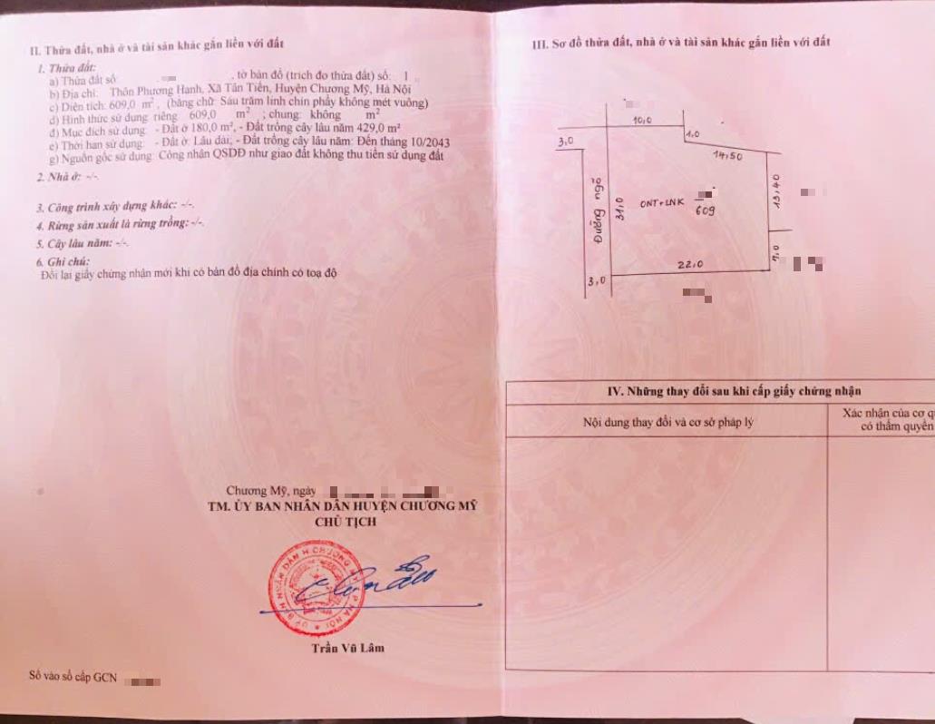 Hình ảnh Bán Thửa Đất 609m Tại Tân Tiến Sát Trục Kinh Doanh Liên Xã Giá Chỉ Vài Tỷ