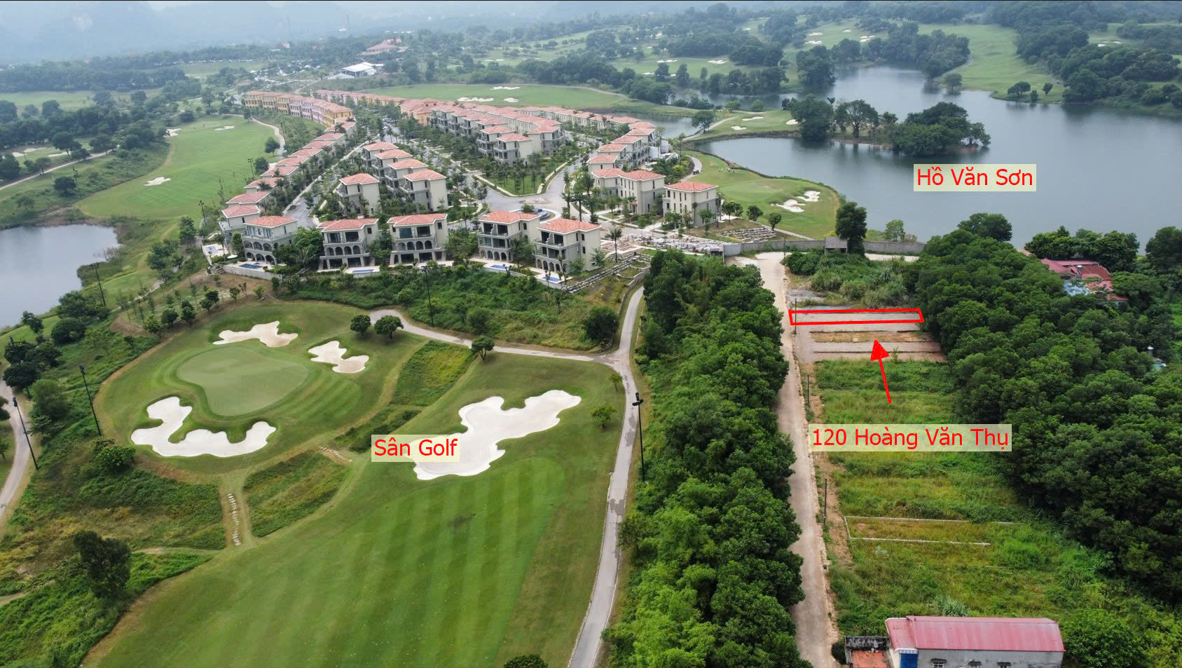 Hình ảnh Bán Đất Tái Định Cư Hoàng Văn Thụ Đối Diện Sân Golf Skylake Sát Hồ Văn Sơn Khu Nghỉ Dưỡng Skylake 