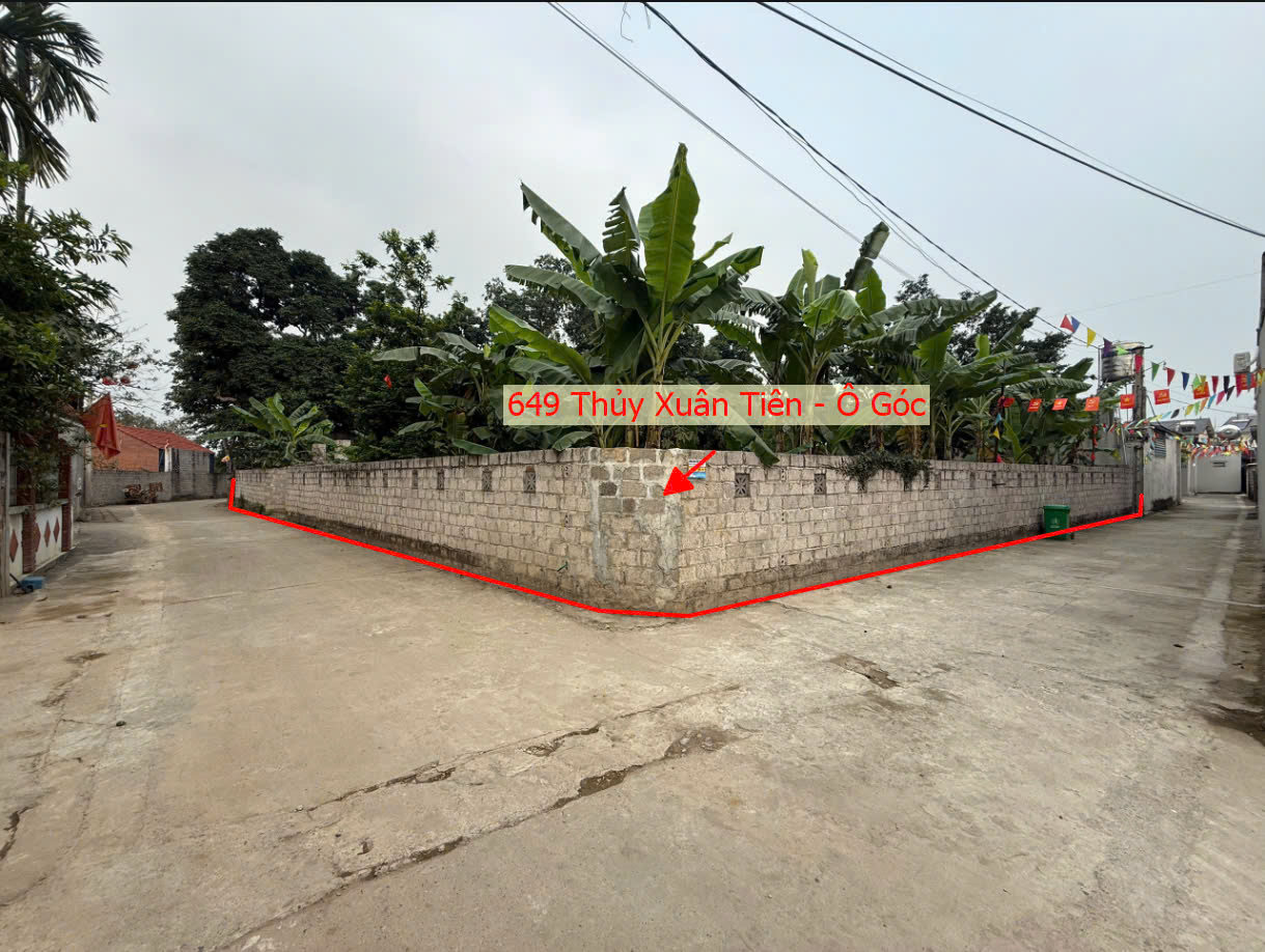 Hình ảnh Bán Lô Góc 2 Mặt Thoáng 649m Tại Thủy Xuân Tiên Đường Ô Tô Chạy Sát Trục Kinh Doanh Liên Xã 