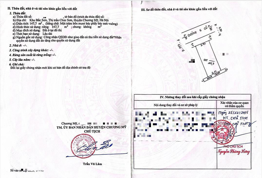 Hình ảnh Bán Đất Full Thổ Cư 147.7m Tại Chúc Sơn Mặt Đường Kinh Doanh QL6 Cũ Cách QL6A Chỉ Vài Trăm Mét 