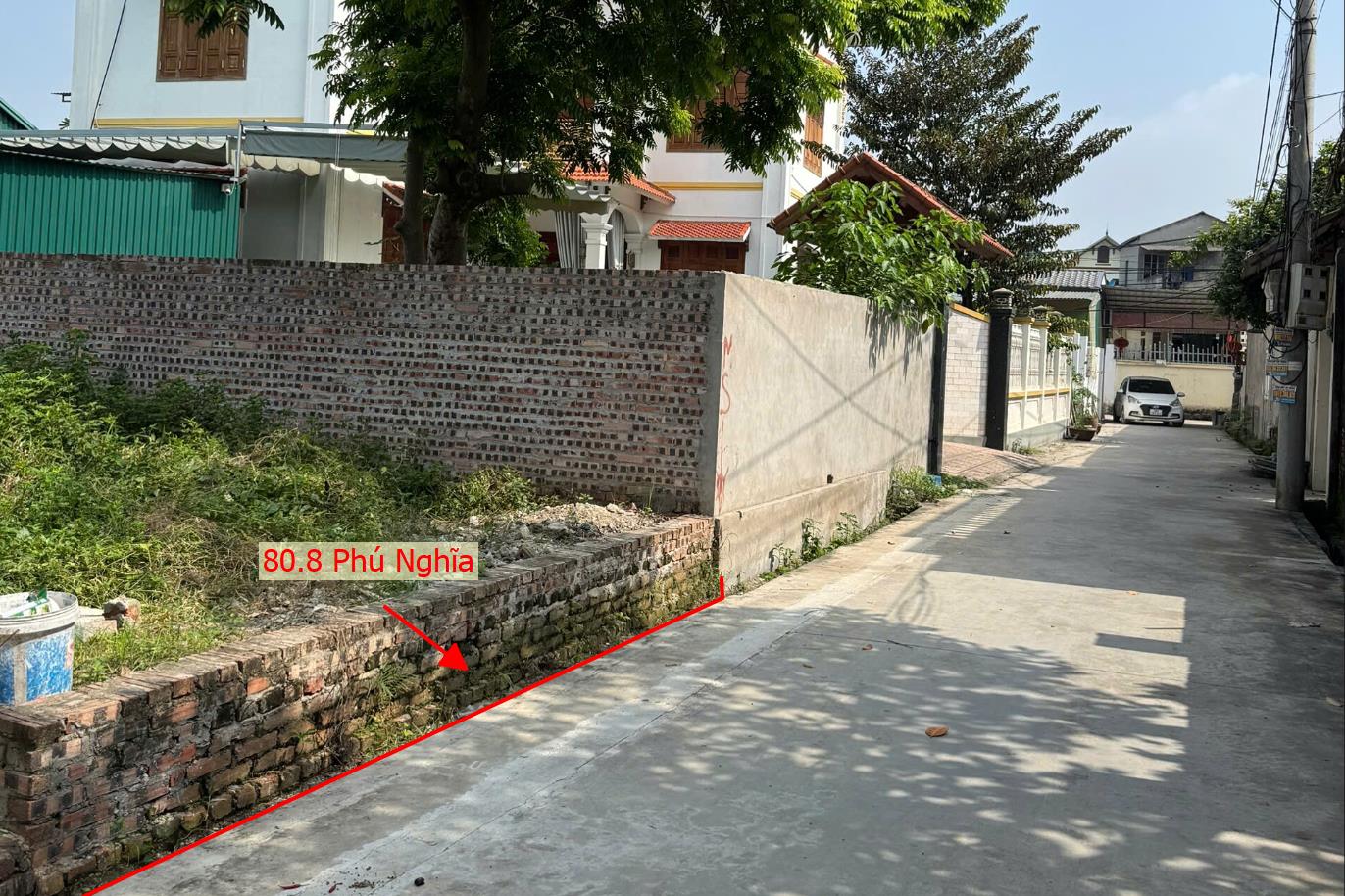 Hình ảnh Bán Thửa Đất Full Thổ Cư 80.8m Tại Phú Nghĩa Ô Tô Đỗ Tận Đất Gần QL6A Đang Triển Khai Mở Rộng 