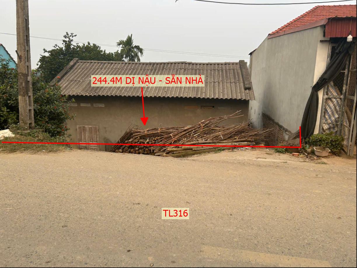Hình ảnh Bán Lô Đất 244.4m Tại Dị Nậu Tam Nông Bám TL316 Sẵn Nhà Cấp 4 View Hồ Thoáng Mất Giá Đầu Tư