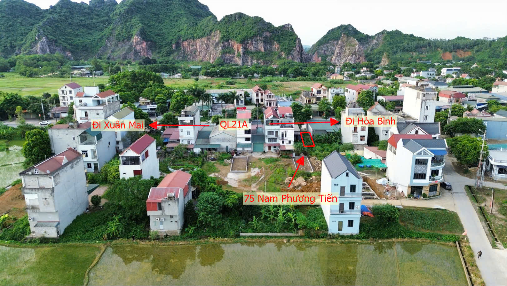 Hình ảnh Đất Đấu Giá Khu Lô 8 Chợ Cá Nam Phương Tiến Chương Mỹ Làn 2 QL21A Nằm Trong Quy Hoạch Đô Thị Vệ Tinh Xuân Mai