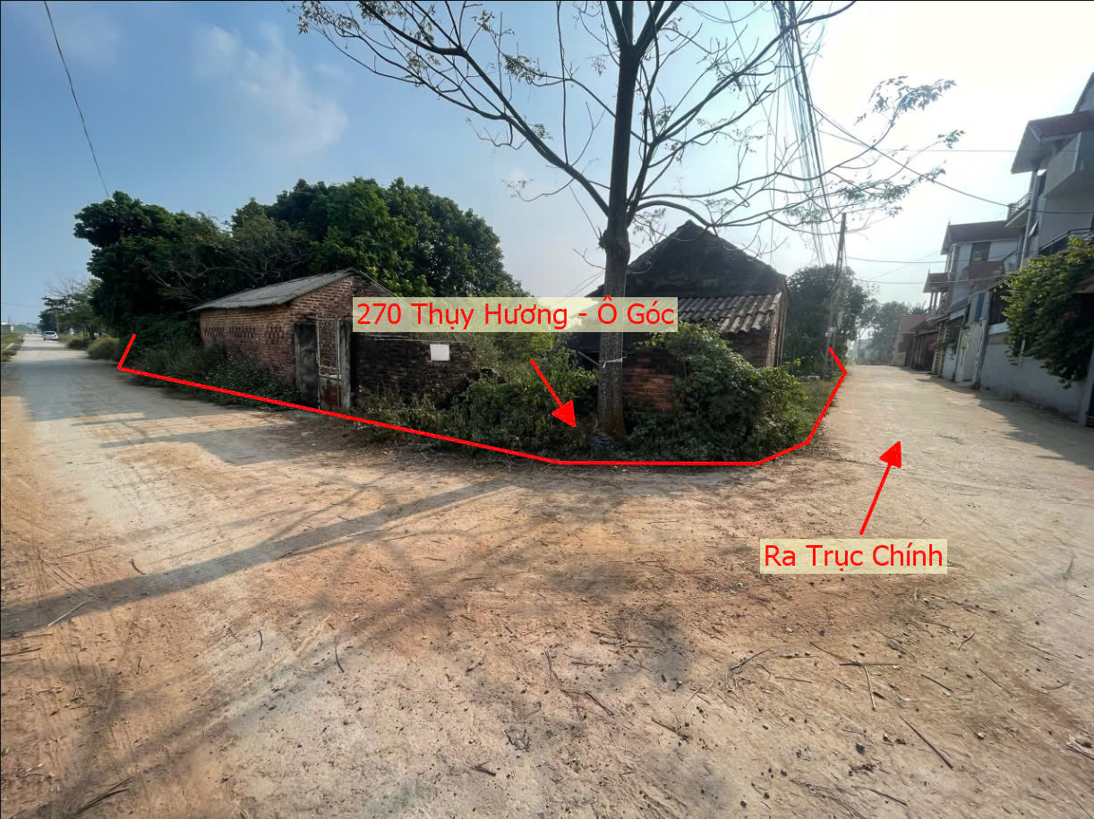 Hình ảnh Bán Lô Góc 2 Mặt Tiền Ô Tô Đỗ Tận Đất Sát Trục Chính Liên Xã Tại Thụy Hương Giáp Thị Trấn Chúc Sơn