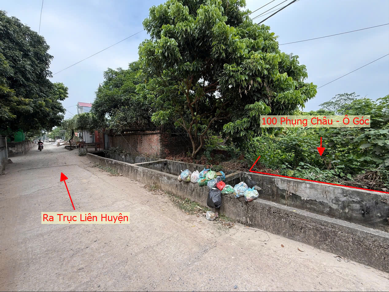 Hình ảnh Bán Lô Góc 2 Mặt Tiền Full Thổ Cư Ô Tô Đỗ Tận Đất Gần Trục Chính Liên Huyện Tại Phụng Châu 