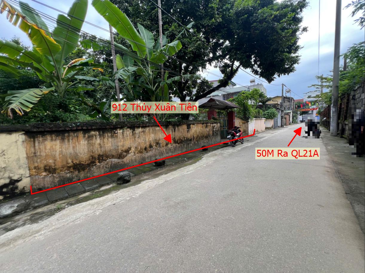 Hình ảnh Bán Thửa Đất 912m Tại Thủy Xuân Tiên Đường Thông Ô Tô Sát Mặt Đường Kinh Doanh QL21A 