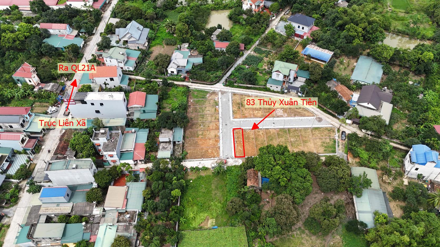 Hình ảnh Bất Động Sản Xuân Mai Bán Đất Phân Lô Khu Vực Thủy Xuân Tiên Đường Thông Ô Tô Sát Trục Chính Kinh Doanh Liên Xã