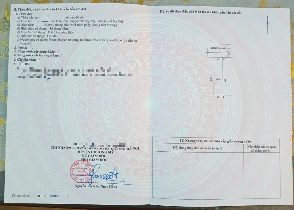 Hình ảnh Bán Thửa Đất 100m Tại Trần Phú Mặt Trục Chính Kinh Doanh Liên Xã Đối Diện UBND Xã Trần Phú 