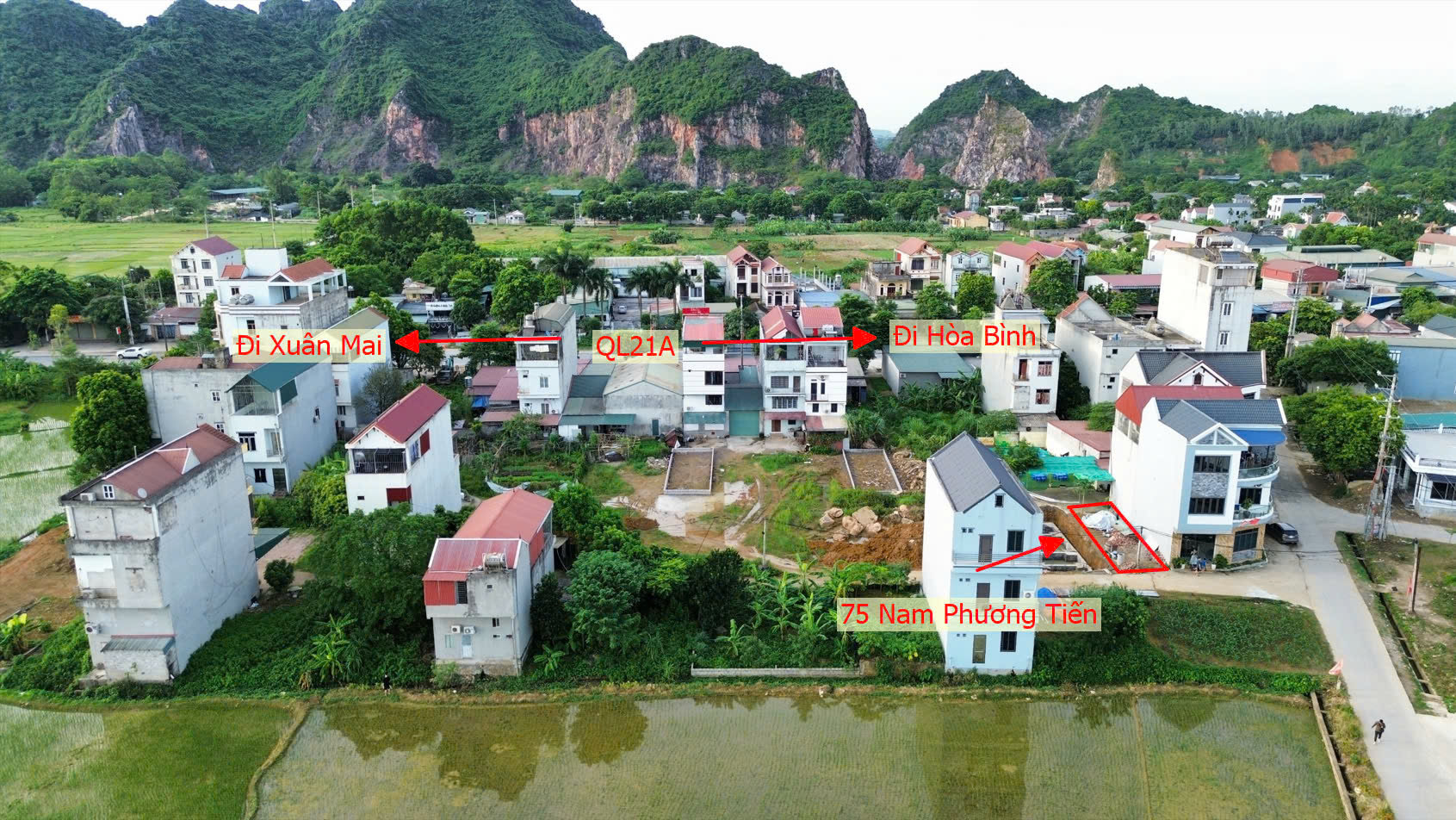 Hình ảnh Đất Đấu Giá Khu Lô 8 Chợ Cá Nam Phương Tiến Chương Mỹ Làn 2 QL21A Nằm Trong Quy Hoạch Đô Thị Vệ Tinh Xuân Mai