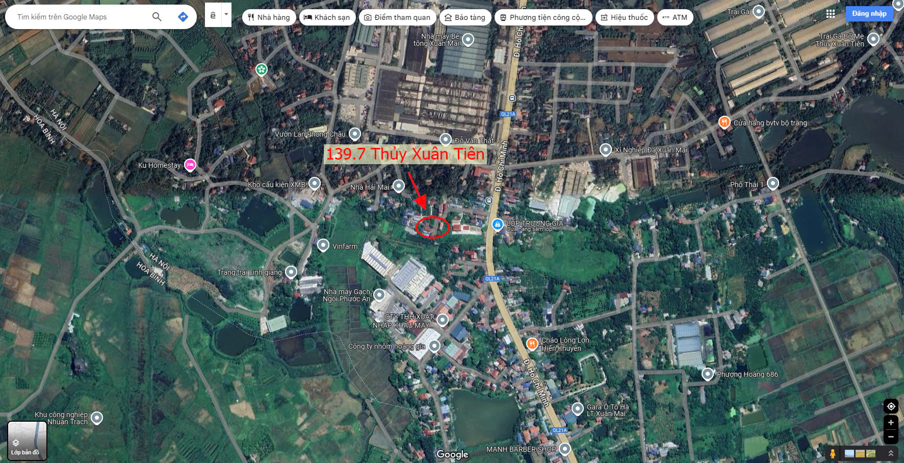 Hình ảnh Bán Đất Sẵn Nhà Cấp 4 Ngay Sát Mặt Đường Kinh Doanh QL21A Tại Thủy Xuân Tiên Chương Mỹ 