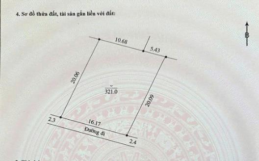 Hình ảnh Bán Thửa Đất 321m Tại Tiên Phương Sát Trục Chính Kinh Doanh Gần QL6A Đang Mở Rộng