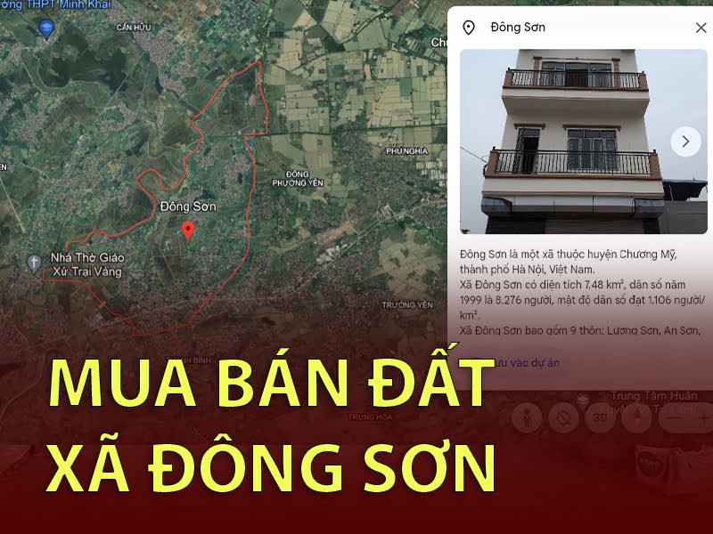 Mua bán bất động sản tại Xã Đông Sơn - Chương Mỹ - Hà Nội | Sàn Giao Dịch BĐS Hưng Thành Land